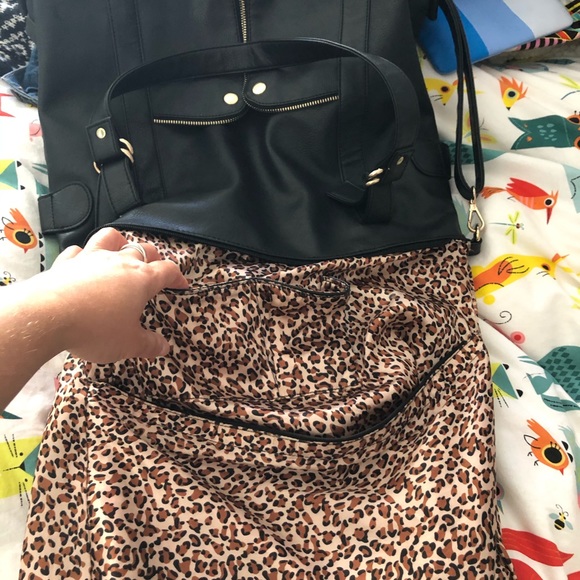 Laurel&sunset big black bag with leopard print - Picture 4 of 8